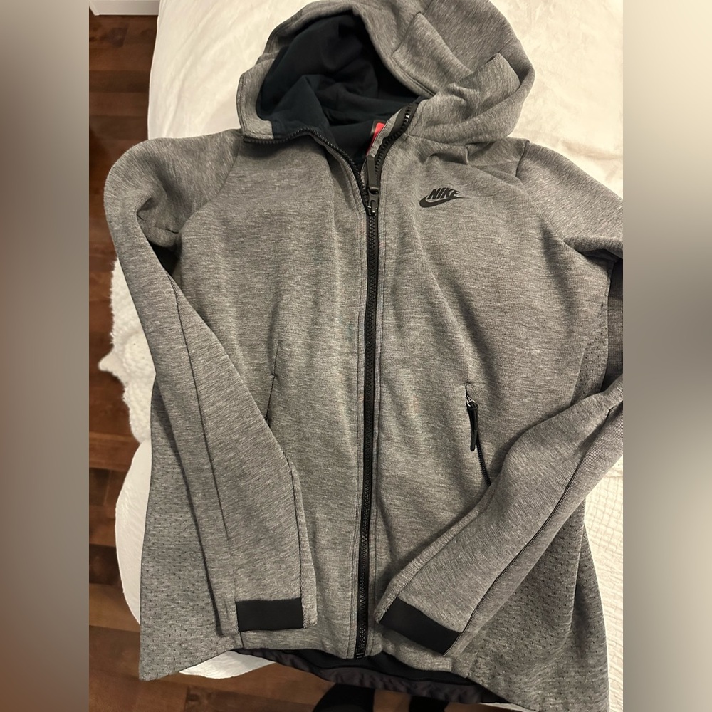 Nike Heather Gray Full-Zip Hoodie